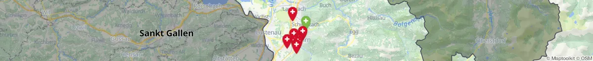 Map view for Pharmacies emergency services nearby Dornbirn (Dornbirn, Vorarlberg)